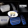 X Autohaux 1 Set Automatic Transmission Brake Pedal Pad Gas Accelerator Cover For Suzuki Jimny Jb64w Sierra Jb74w Blue
