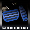 X Autohaux 1 Set Automatic Transmission Brake Pedal Pad Gas Accelerator Cover For Suzuki Jimny Jb64w Sierra Jb74w Blue