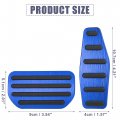 X Autohaux 1 Set Automatic Transmission Brake Pedal Pad Gas Accelerator Cover For Suzuki Jimny Jb64w Sierra Jb74w Blue