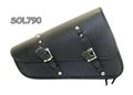 Synthetic Leather Two Strap Swing Arm Bag With Quick Release Buckles Sol790