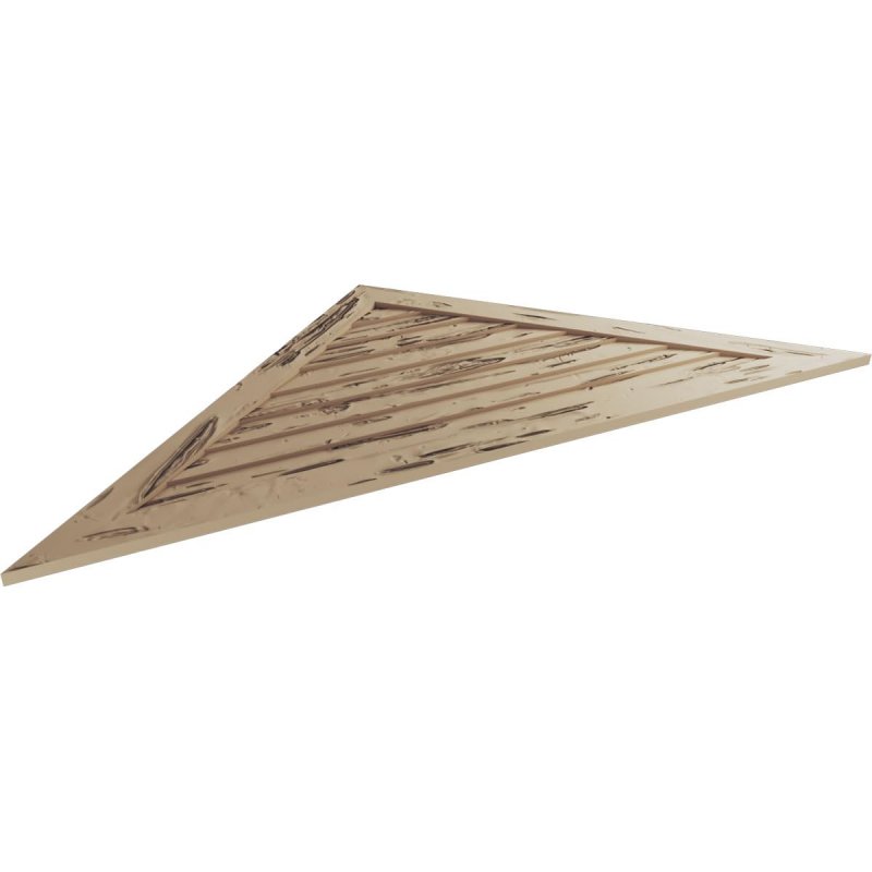Ekena Millwork Gvurtr34x17dpcpr Timberthane Rustic Urethane Gable Vents Primed Tan