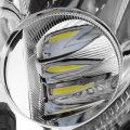 Front Right Led Fog Light For 2018 2024 Freightliner Cascadia Passenger Side Clear Lens Chrome Housing Replacement A6603653003
