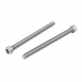 Uxcella M6 X 80mm Thread 304 Stainless Steel Hex Socket Head Cap Screw Bolt Din912 6pcs