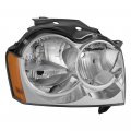 Chrome Oe-style Projector Headlight Headlamp Assembly For 2005-2007 Jeep Grand Cherokee Passenger Side 
