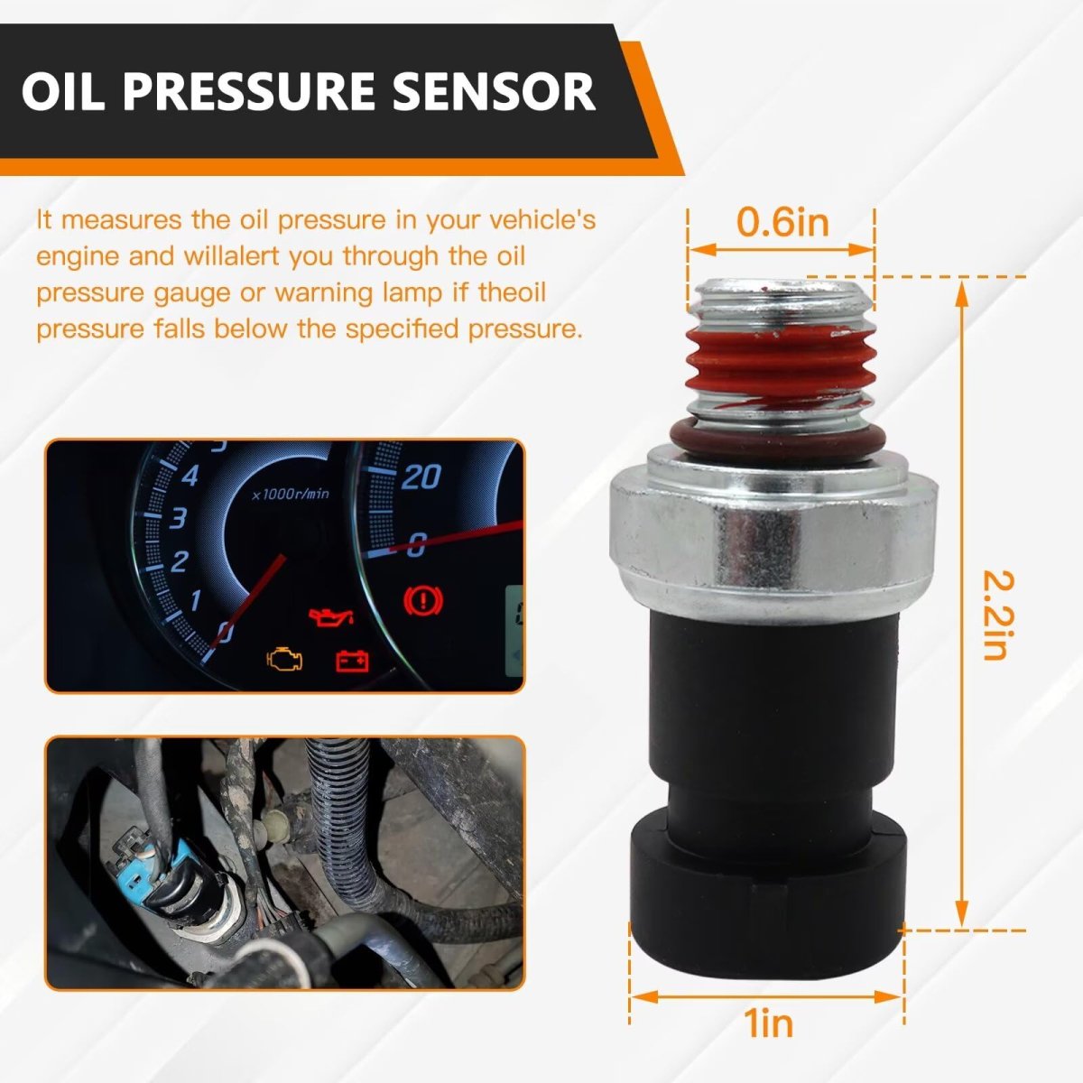 Version D1843a 12635957 Oil Pressure Sensor Switch Sending Unit For Chevy Colorado Equinox Trailblazer Malibu Impala G Mc Envoy