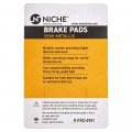 Niche Brake Pad Set For Honda Cbr1000rr Cbr600rr Cbr600ra 06455-mel-d22 Front Semi-metallic 4 Pack