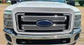 Front Grille Cover For 2011-2016 F250 F350 Super Duty Chrome Mesh Bumper Grill Overlay 8pcs