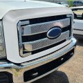 Front Grille Cover For 2011-2016 F250 F350 Super Duty Chrome Mesh Bumper Grill Overlay 8pcs