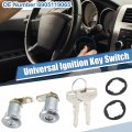 Uxcell 1 Set Ignition Switch Cylinder Door Lock With Keys For Toyota Land Cruiser 1981-1990 No 6905119065