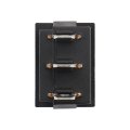 Baomain 5 X Ac 6a 250v 10a 125v 3pin Spdt On Off On 3 Position Snap In Boat Rocker Switch
