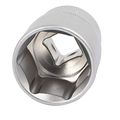 Uxcell 1 2-inch Square Drive 27mm Chrome-vanadium Steel Axle Nut 6 Point Hex Socket Silver Tone