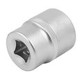 Uxcell 1 2-inch Square Drive 27mm Chrome-vanadium Steel Axle Nut 6 Point Hex Socket Silver Tone