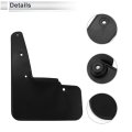 Front And Rear Mud Flaps Splash Guards For Subaru Wrx 2022 2023 1 Set Black With Mount Accessories Size 13 38 In X 10 23