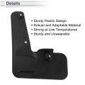 Front And Rear Mud Flaps Splash Guards For Subaru Wrx 2022 2023 1 Set Black With Mount Accessories Size 13 38 In X 10 23