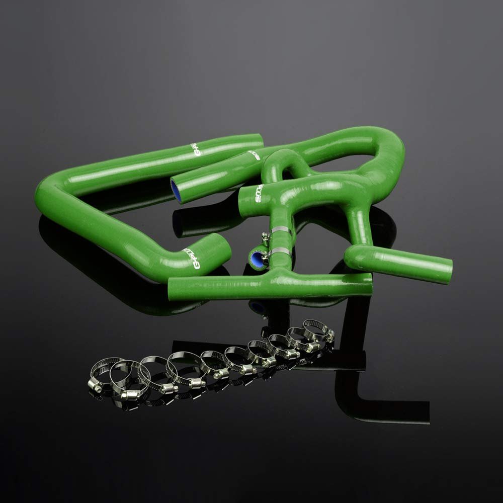 Silicone Radiator Hose Kit For 1997-2001 Rover Mini Cooper S Mpi 1275 1 3l Green With Clamps
