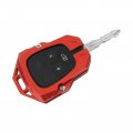 Hooke Road Aluminum Key Fob Cover Case Compatible With Jeep Wrangler Jk 07-18 Red