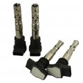 On Plug Full Set Of 4 Ignition Coil Fit For Vw Audi A4 1 8l Jetta Passat Uf411 