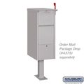 Salsbury Industries 4395slv Standard Pedestal Bolt Mounted For Mail Package Drop Silver 