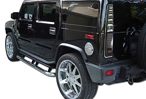 Eparts Chrome Housing Smoke Lens Led Rear Tail Brake Stop Light Lamps Assembly Pair For 2003-2009 Hummer H2