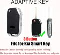 Tecart Flip Key Fob Case Cover Withchain Fit For Kia Forte Cerato Soft Tpu Key Jacket Accessories 3 Button White