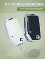 Tecart Flip Key Fob Case Cover Withchain Fit For Kia Forte Cerato Soft Tpu Key Jacket Accessories 3 Button White
