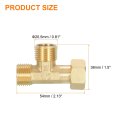 Brass Angle Stop 1 2 Outlet X Inlet 3 Way Compression Tee Valve Supply Line Connector Water Adapter Splitter For Faucet Filters