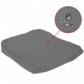 Ecotric Armrest Center Console Lid For 2002-2008 Dodge Ram 1500 2500 3500 Cover Skin Slate Artificial Leather Gray