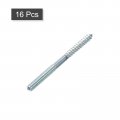 Uxcell M6 Hanger Bolts Length 3-5 8 91mm Double Headed Self-tapping Screw 6mm Wood Joint Furniture Legs 16pcs