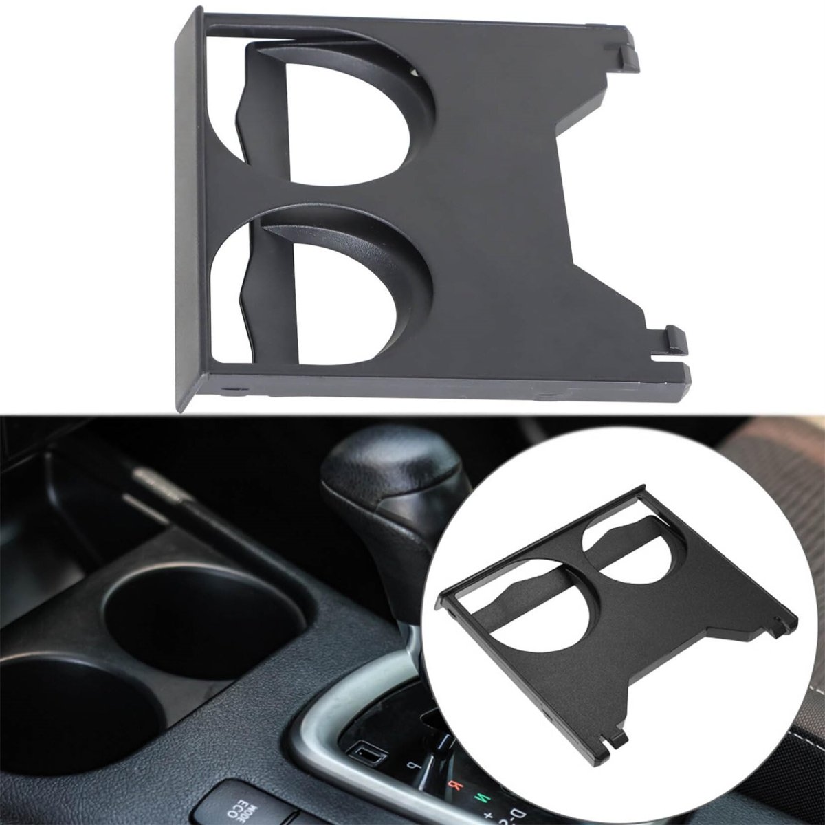 Instrument Panel Dual Cup Holder Assembly Replacement For 1993 To 1998 T100 Black Plastic Part Number 55620 34010