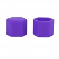 X Autohaux 20pcs 19mm Universal Purple Silicone Wheel Nut Lug Hub Screw Rim Bolt Covers Tyres Caps For Automotive