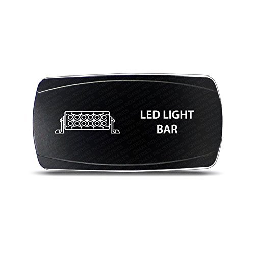 Ch4x4 Rocker Switch Led Lights Bar Symbol 4 Horizontal- Amber