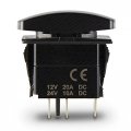 Ch4x4 Rocker Switch Led Lights Bar Symbol 4 Horizontal- Amber