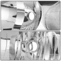 Ocpty Compatible For Chevrolet Camaro 1998-2002 Headlight Headlamps Chrome Housing Clear Reflector