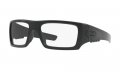 Oakley Clean Industrial Det Cord Glasses Matte Black Frame Clear Lens With Usa Flag Cleaning Kit 