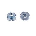 Eowpower 30pcs 4 Pronged Zinc Plated Tee T-nut 3 8 -16 X 7 16 