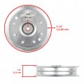 Caltric 50 Deck Spindles Blade Idler Pulley Belt Kit Compatible With Troy Bilt Tb2 50