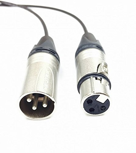 40 Foot Xlr Male To Female Plenum Audio Cable Black Jacket By Custom Connection