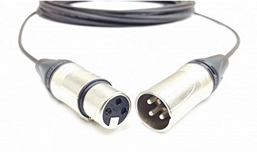 40 Foot Xlr Male To Female Plenum Audio Cable Black Jacket By Custom Connection