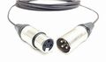 40 Foot Xlr Male To Female Plenum Audio Cable Black Jacket By Custom Connection