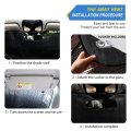Yyzzh Middle Finger Sign Fuck You Print Car Windshield Sun Shade Block Uv Rays Visor Protector Accordion Folding Sunshade Keep