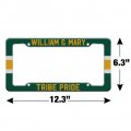 College Of William Mary Stripe License Plate Tag Frame