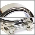 3 5 Inches Id V-band Clamp With Flange Kit Stainless Steel 10 Mm Lock Bolt Universal Use For Outer Diameter Tube Pack Of 2