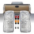 1999-2002 Chevrolet Silverado 1999-2007 Gmc Sierra All Clear Lens Tail Lights 