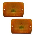 Front Turn Signal Light Pair For Jeep Wrangler 1990 1991 1992 1993 Amber Lens Driver And Passenger Side Replacement Ch2520111 