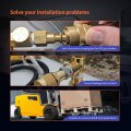 Re7141f Forklift Propane Tank Connector Adapter Female Quick Connect Lpg Valve Coupler For 20 Lb 33 5 And 43 Fuel Systems Brass