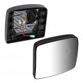Ocpty Truck Hood Mirrors Fit For 2008-2019 Volvo Vnl 670 780 2008-2013 Vnm 630 300 Side Door Heated Led Turn Signal Smaller