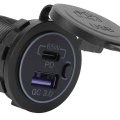 Car Usb Outlet Pd3 0 And Qc3 Laptop Charger Socket With Power Switch Voltmeter Fast Charging Boat Marine Truck