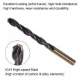 Uxcell 6pcs Jobber Drill Bits 9mm Black Nitride Gold Titanium Coated 4341 High Speed Steel Hss 135 Degree Split Point Twist For