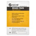 Niche Rear Left Brake Pad Set For Yamaha 3b4-w0046-00-00 Semi-metallic