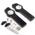 Zhisheng 2pcs Motorcycle Cnc Rear Fork Adjuster Frame Expandable Control Chain Guard Cover Modified Part For Honda Msx125